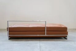 Cognac Leather Sofa Bed, Handmade By Eileen Gray, 1980/1990 -Room Fold Zone c862af93 fb99 4b68 a320 b52beea1ebec