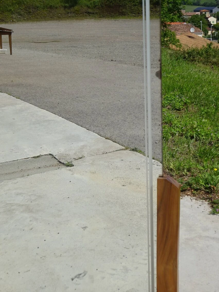 Light Wooden Dressing Table With Large Original Mirror, 1930s 15 Light Wooden Dressing Table With Large Original Mirror, 1930s - Image 13