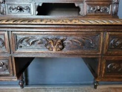 19th Century Renaissance Tiered Desk In Oak -Room Fold Zone c97841a9 da47 495b 931b c5b910719c0e