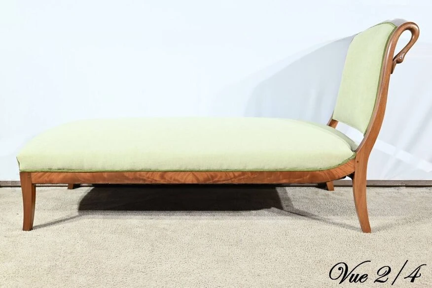 Solid Mahogany Daybed, Return From Egypt Style – Early 20th Century 7 Solid Mahogany Daybed, Return From Egypt Style – Early 20th Century - Image 5