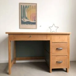 1950s Oak Desk -Room Fold Zone ca92690a 0db6 4d07 a629 2a0b3b0ea5a1