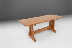 Mid-century Oak Table, France, 1950s -Room Fold Zone cbca43a9 3017 4888 8767 bcab60f862d9