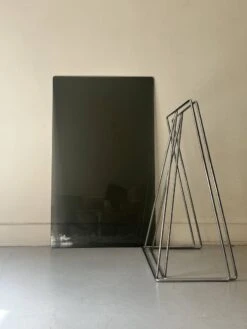 Wired Desk By Max Sauze In Metal And Smoked Glass, 1970 Design -Room Fold Zone cbf62845 bdd2 47a2 af67 27dc6046f155