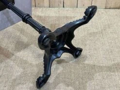 Modern Bistro Table, Cast Iron Base, Laminated Top