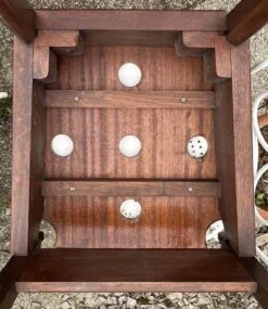 Vintage Navy Wood Scriban Chest Of Drawers And Chair -Room Fold Zone cc289b50 ae3e 449a b0dd beb0a370f334