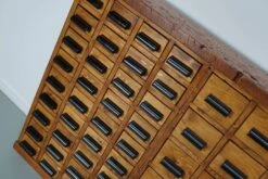 Dutch Beech / Pine Industrial Apothecary / Workshop Cabinet, Circa 1950s -Room Fold Zone cdefbef4 b9fa 4062 8201 7718c234ff0b