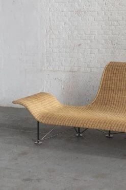 Daybed/ Sofa In Rattan, 1990’s -Room Fold Zone cf801cd0 c3dc 44b9 aa4a d78571ef13ca