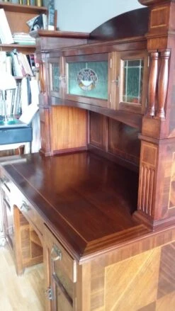 Art Nouveau Desk With Marquetry Top -Room Fold Zone d6c41660 e0cf 4c98 8b3d 229b5a1bb9b9