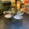 Chrome And Glass Table And Chairs Set -Room Fold Zone da091267 b8a6 49d7 a066 646862f5b74f