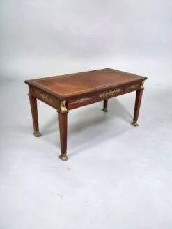 Empire Style Mahogany Flat Desk - Return From Egypt Furnishing Mercier Frères In Paris -Room Fold Zone da24c617 9bd8 4ddc 8acf c951258ae589