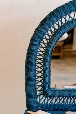 Vintage Midnight Blue Rattan Dressing Table 31 Vintage Midnight Blue Rattan Dressing Table -Room Fold Zone db2287cd 3a7c 41d0 8700 d6c432c55e0a