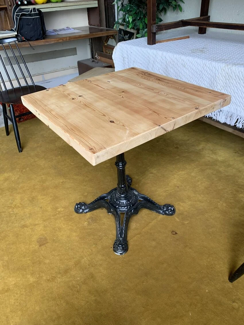 Raw Wood Bistro Table 6 Raw Wood Bistro Table - Image 4