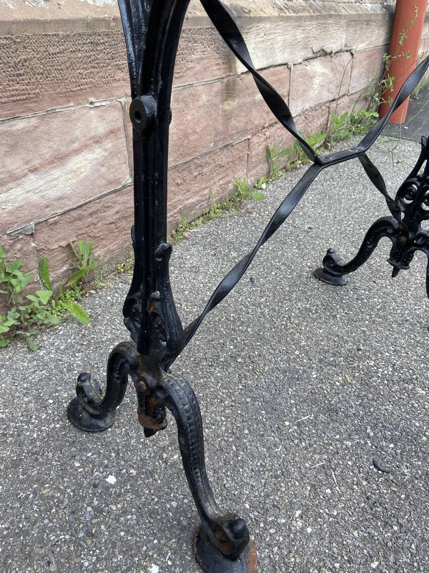 Bistrot Table Marble And Cast Iron Parisian Café Bistro Table Vintage Bohemian 11 Bistrot Table Marble And Cast Iron Parisian Café Bistro Table Vintage Bohemian - Image 9