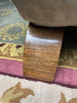 Art Deco Era Meridian In Taupe Velvet