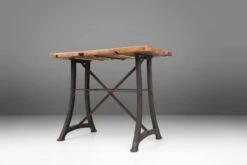Industrial Bar/bistro Table With Cast Iron Legs And Wooden Top, Belgium Ca. 1920 -Room Fold Zone e17c95d2 1d88 4538 8411 6d7e82f3c678
