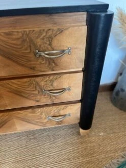 Art Deco Chest Of Drawers In Wood And Vintage Olive Veneer -Room Fold Zone e1b86e13 3703 49b0 b924 06f1d683325b