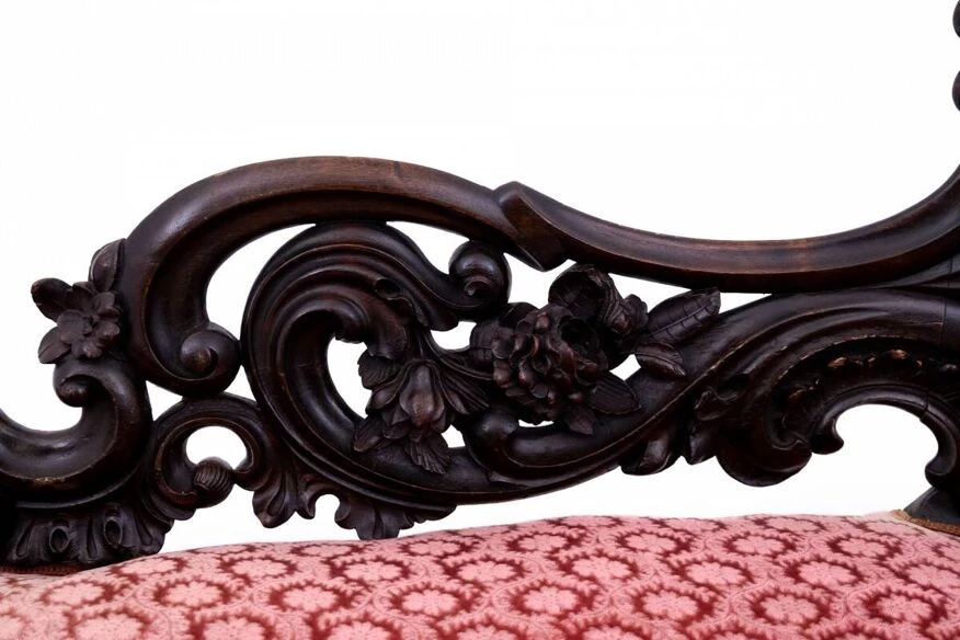 Antique Chaise Longue From Around 1880, Northern Europe. 3 Antique Chaise Longue From Around 1880, Northern Europe.