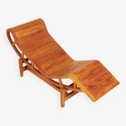 Teak Lounge Chair - In The Spirit Of Le Corbusier's LC4 Chair -Room Fold Zone e35c1faf 269a 4440 b2f7 7db0fe513937