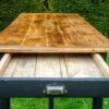Superb And Old Solid Oak Farm Table -Room Fold Zone e645e3b8 0bef 4552 ab5c f81eecdf88ea