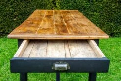 Superb And Old Solid Oak Farm Table