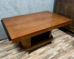 After Gaston Poisson: Art Deco Period Extending Table In Rosewood Circa 1930 -Room Fold Zone e8335887 d23a 44e3 9797 8a0c89f9c4e2