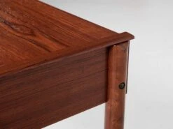 Midcentury Danish Dressing Table In Teak By Dyrlund With Ottoman By Spøttrup 1960s