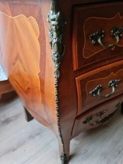 Louis XV Solid Wood Chest Of Drawers With Marble Top -Room Fold Zone ea72dbdd 9f7f 469a 938a c4690c773ed1