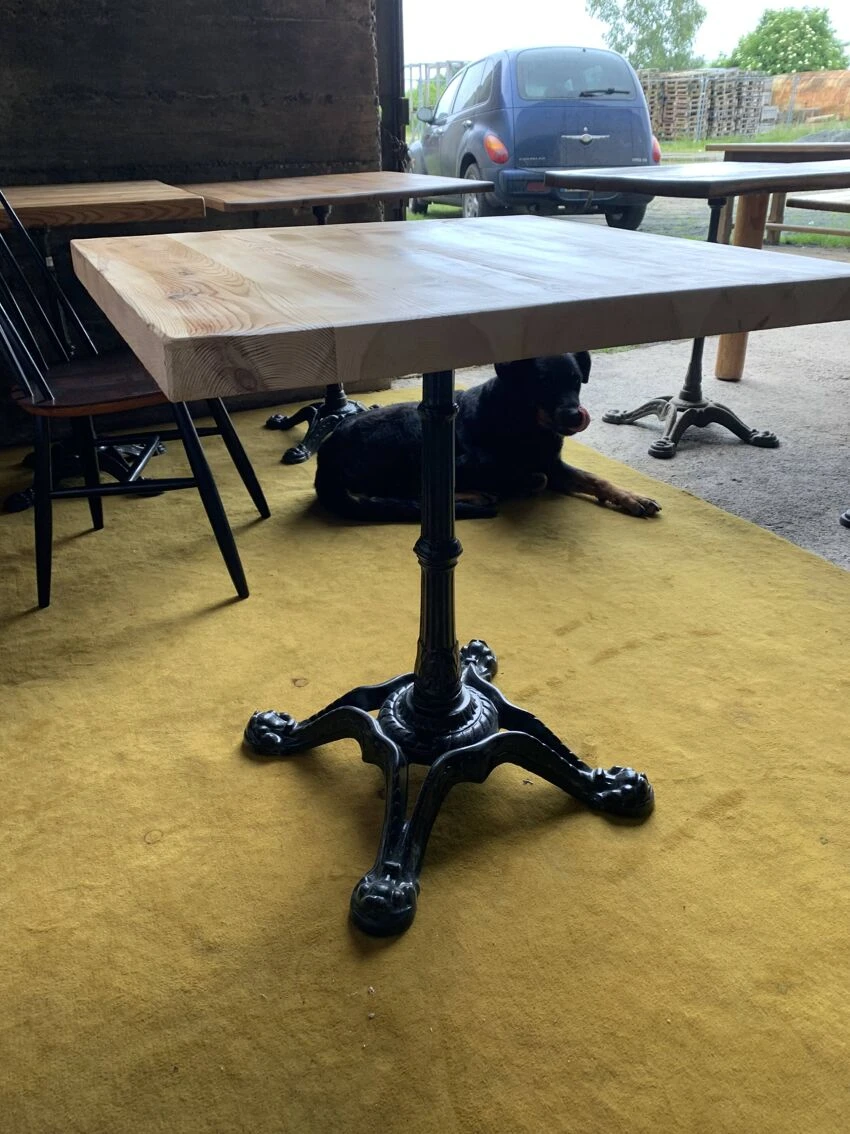 Raw Wood Bistro Table 10 Raw Wood Bistro Table - Image 8