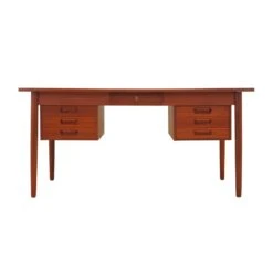 Teak Desk, Danish Design, 1960s, Production: Denmark -Room Fold Zone ef2f3e67 268b 42c7 bead b351adcd71a5