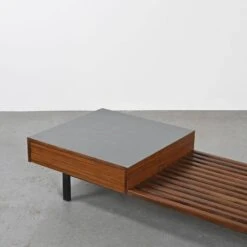 Cansado Mahogany Bench By Charlotte Perriand, Steph Simon Circa 1960 -Room Fold Zone ef4a7858 55f3 4112 9f4c 4a1a68995810