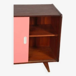 Vintage Dark Oak Chest Of Drawers By Jiri Jiroutek, Model U-452, 1960s