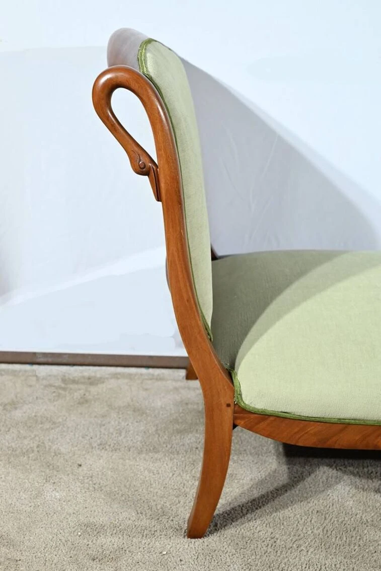 Solid Mahogany Daybed, Return From Egypt Style – Early 20th Century 12 Solid Mahogany Daybed, Return From Egypt Style – Early 20th Century - Image 10