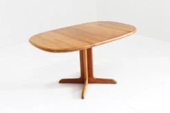 Vintage Glostrup Danish Oval Extendable Dining Table Solid Teak 1960s -Room Fold Zone f4d8cbba e55e 4994 8b39 067a30f5d258