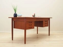 Teak Desk, Danish Design, 1960s, Production: Denmark -Room Fold Zone f59fb0cd 3861 417a 8466 56f99e6de062