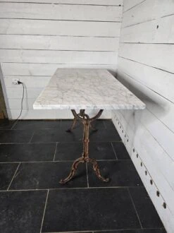 Old Bistro Table With Marble Top, 119cm L -Room Fold Zone f6eeada2 5067 4573 bd00 7d00bf87e3a5