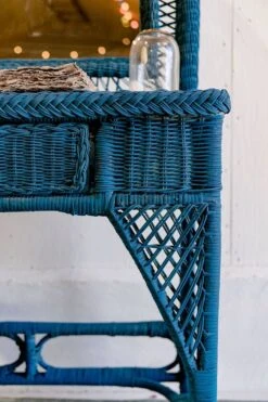 Vintage Midnight Blue Rattan Dressing Table 36 Vintage Midnight Blue Rattan Dressing Table -Room Fold Zone f75cfc1c 873c 4de7 a413 0ff72100cddb