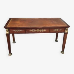 Empire Style Mahogany Flat Desk - Return From Egypt Furnishing Mercier Frères In Paris -Room Fold Zone f942c2d7 4aa0 443f 9fd1 9597c2c812f0