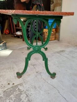 Cast Iron Bistro Table, 19th Century Marble Top, Entirely Original. -Room Fold Zone f9b26b57 e395 4dd6 baed bafa6a407b97