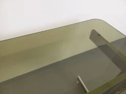 Vintage Desk Or Dining Table In Smoked Glass And Chrome Metal From The 70s -Room Fold Zone fb0987f7 1e6a 4bc2 b1b2 e159bd2c11f8