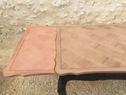 Louis XV Style Table In Restyled Mahogany With Natural Wood Top -Room Fold Zone fbafe88a aa2e 4b0b 92ff cc8dd720f3b3