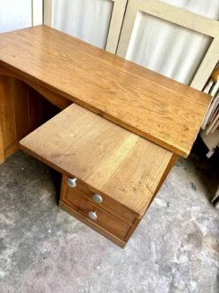 Wooden Desk With 4 Drawers And 2 Shelves -Room Fold Zone fc800192 8813 444b 95bf 92626aef1344