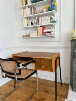 Formica Wood And Metal Desk From The 60s -Room Fold Zone fca30475 99db 4c75 afd1 3ff974a687fd