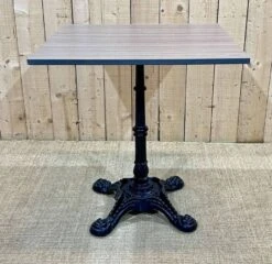 Modern Bistro Table, Cast Iron Base, Laminated Top -Room Fold Zone fe151cab f6fb 4f68 b2a0 31a88f75017e
