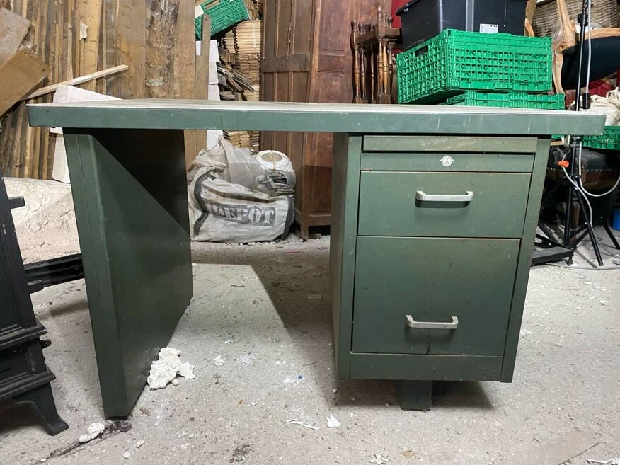 Stafor Industrial Vintage Metal Desk 5 Stafor Industrial Vintage Metal Desk - Image 3