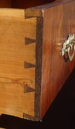 Large And Old Chest Of Drawers In Burl Walnut