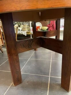 Round Dining Table -Aurora Izegem Model 4001 Belgium Scandinavian In Rio Rosewood + Extension -Room Fold Zone ff5f2b4c 29fb 4bb3 9aff 58ba48a719fa