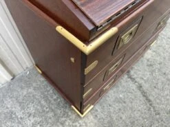 Vintage Navy Wood Scriban Chest Of Drawers And Chair -Room Fold Zone ffb1f845 aa69 44d7 b92e 4b2562cb28b4