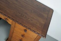 Antique Dutch Carved Oak Art Nouveau Desk / Shop Counter, Early 20th Century -Room Fold Zone fffb11f9 96e2 46fa 8c98 be4f7a049d04